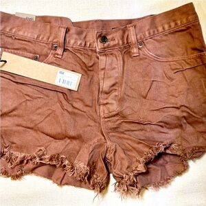 NWT RARE HIGH WAISTED CLAY POT JING SHORT SELVEDGE AUSTRALIAN IMPORTED D…
